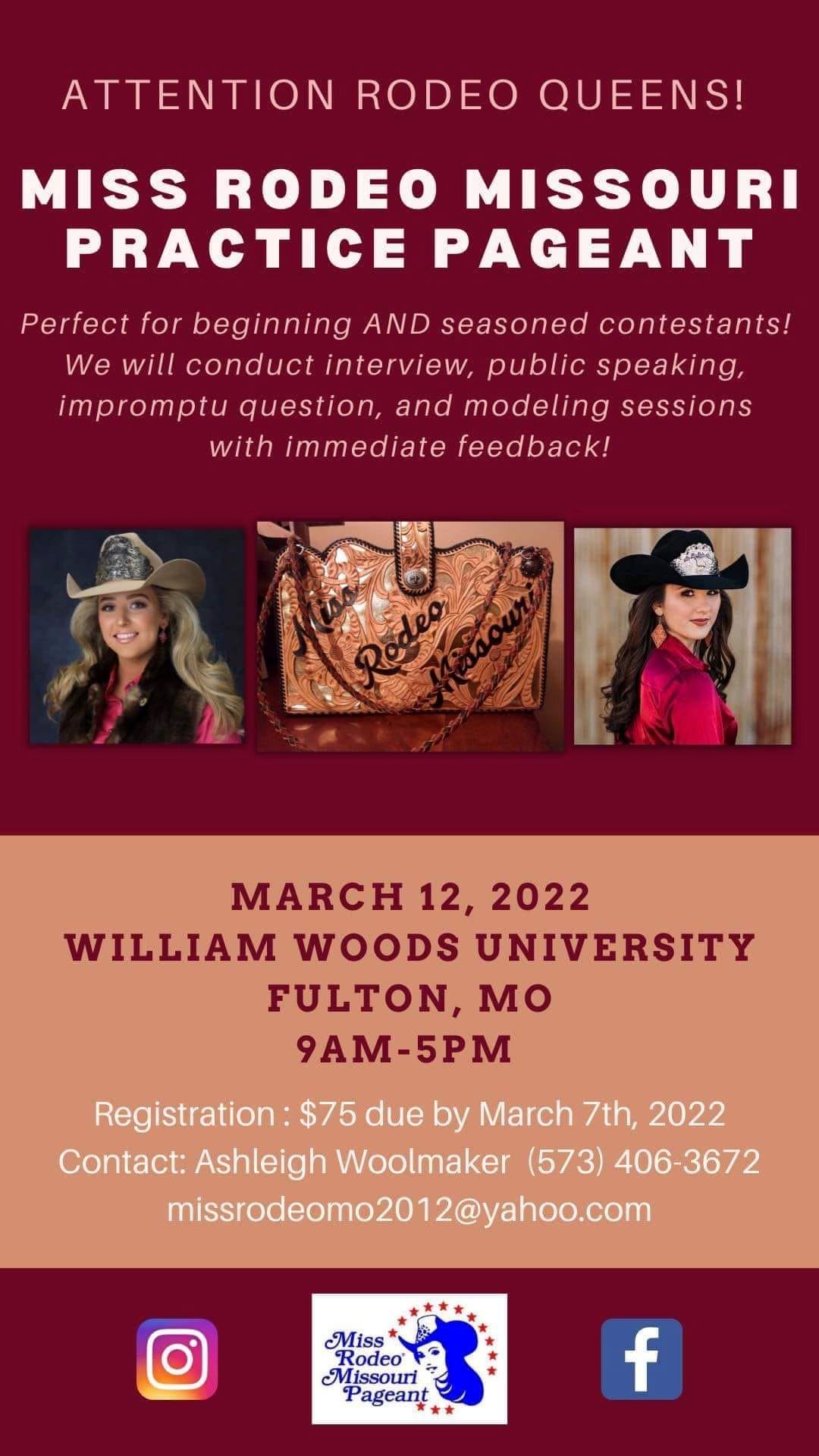Miss Rodeo Missouri Practice Pageant & Clinic - Miss Rodeo America